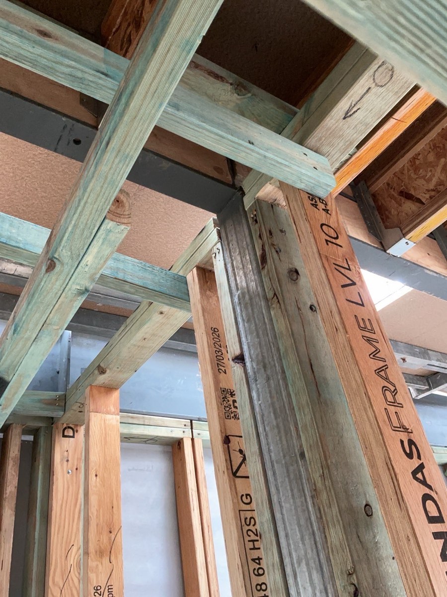 Work incomplete at frame stage, Austral